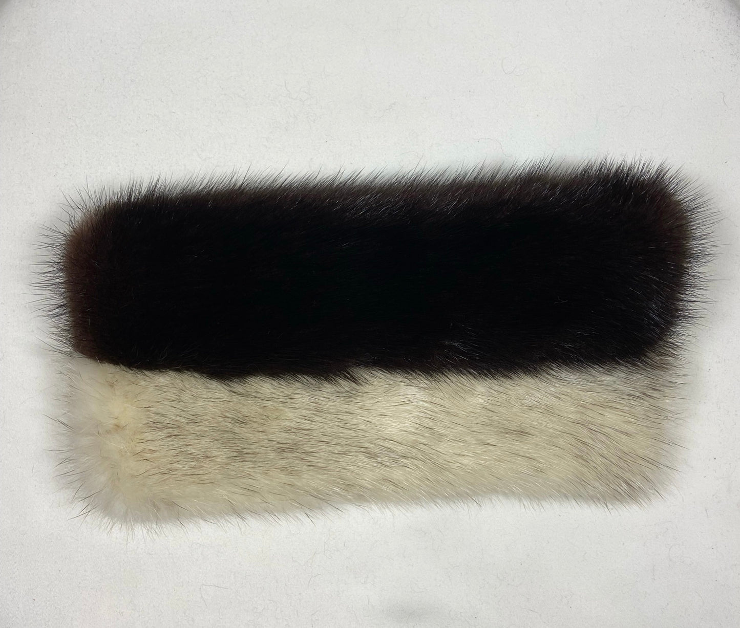 Fur Wallet / Phone Holder - White/Black