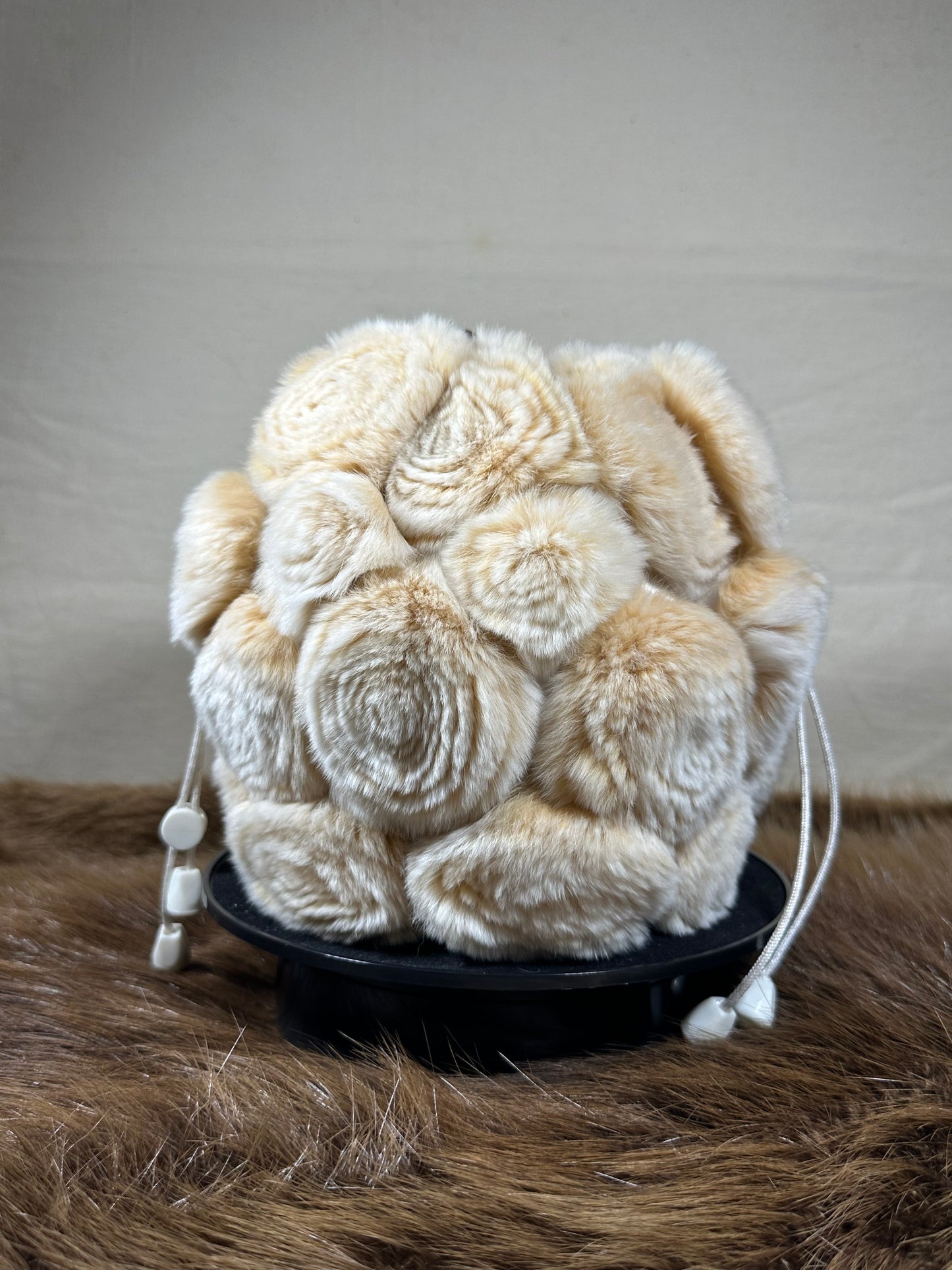 Chinchilla Rose Bucket Handbag