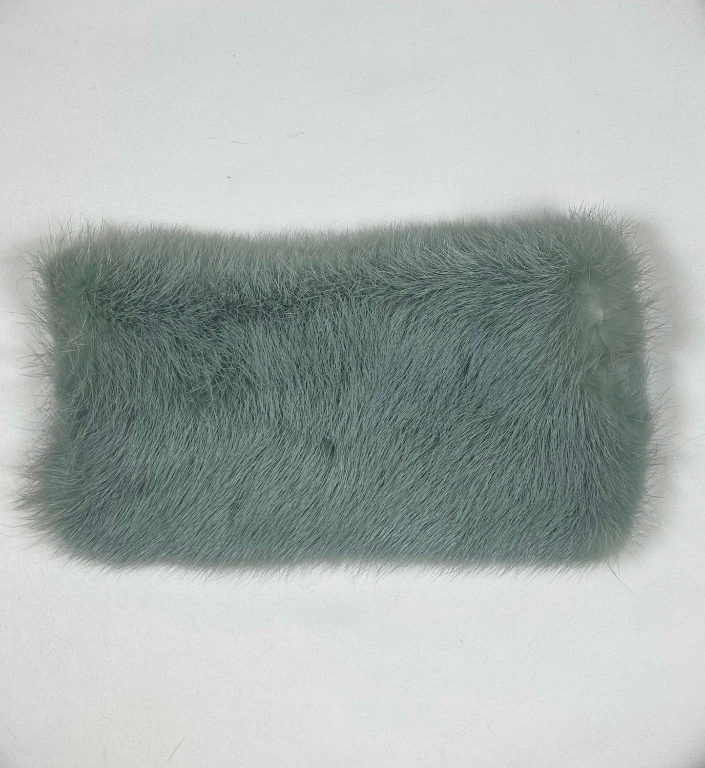 Fur Wallet / Phone Holder - Mint Green