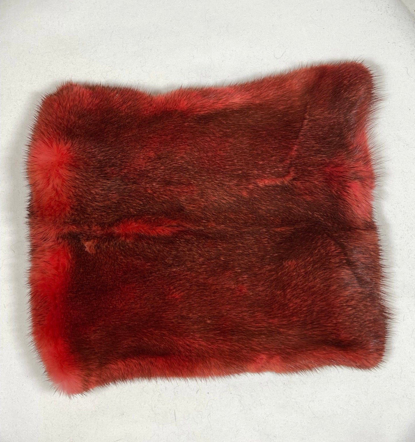 Fur Wallet / Phone Holder - Red