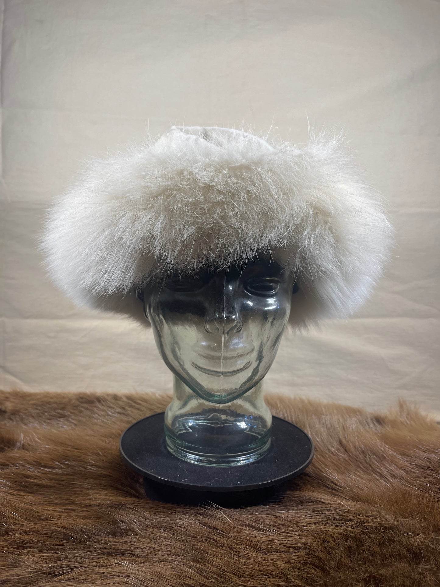 Ultra Suede Fur Brimmed Hat