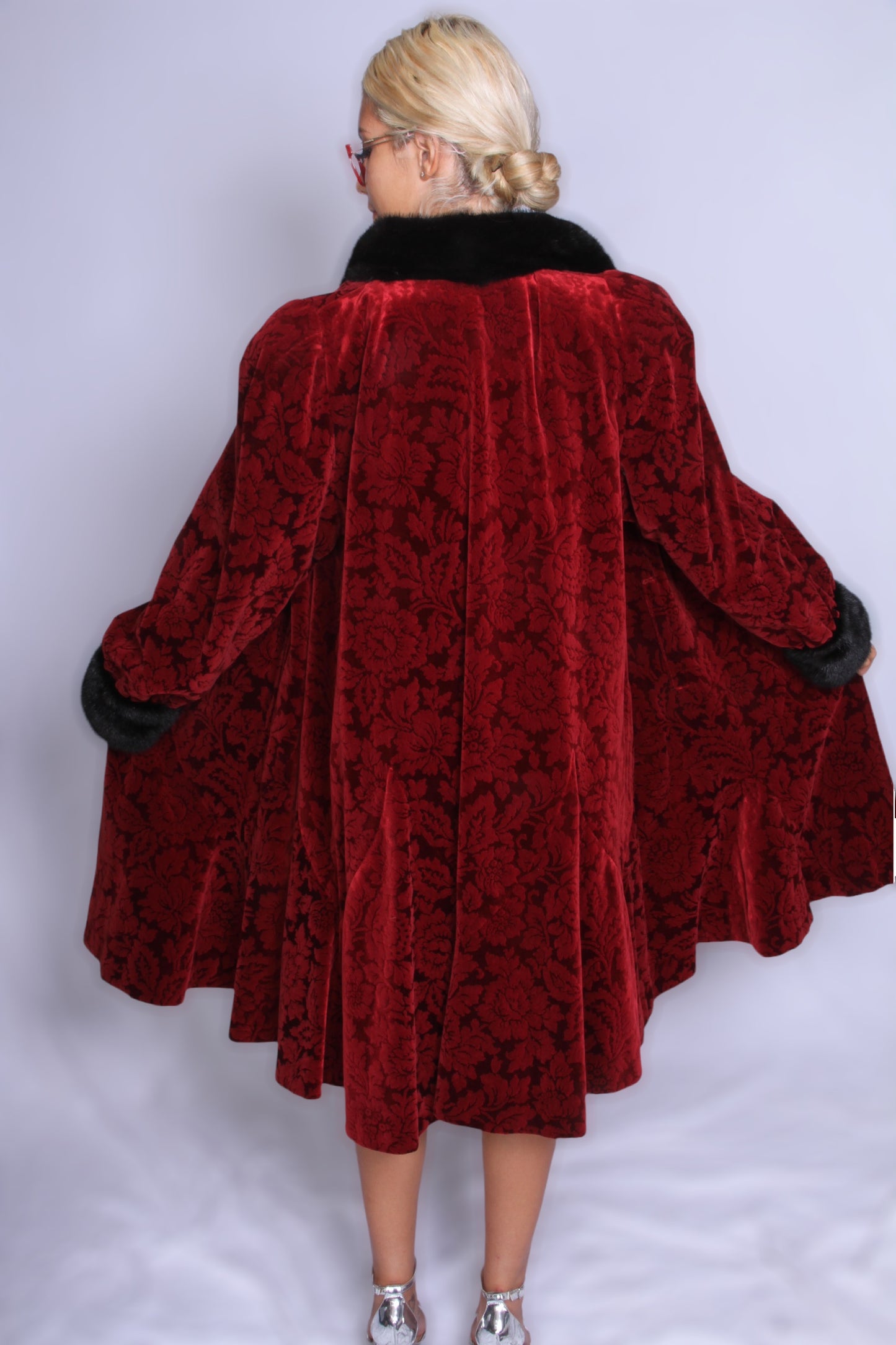 Red Chenille Coat