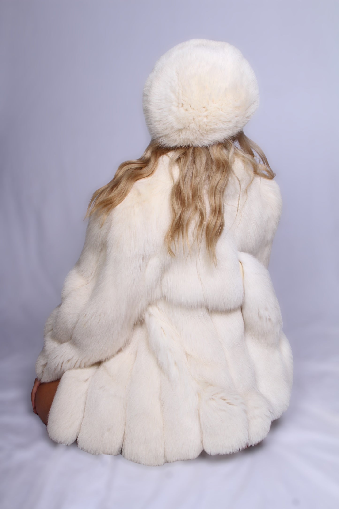 White Shadow Fox Fur Jacket