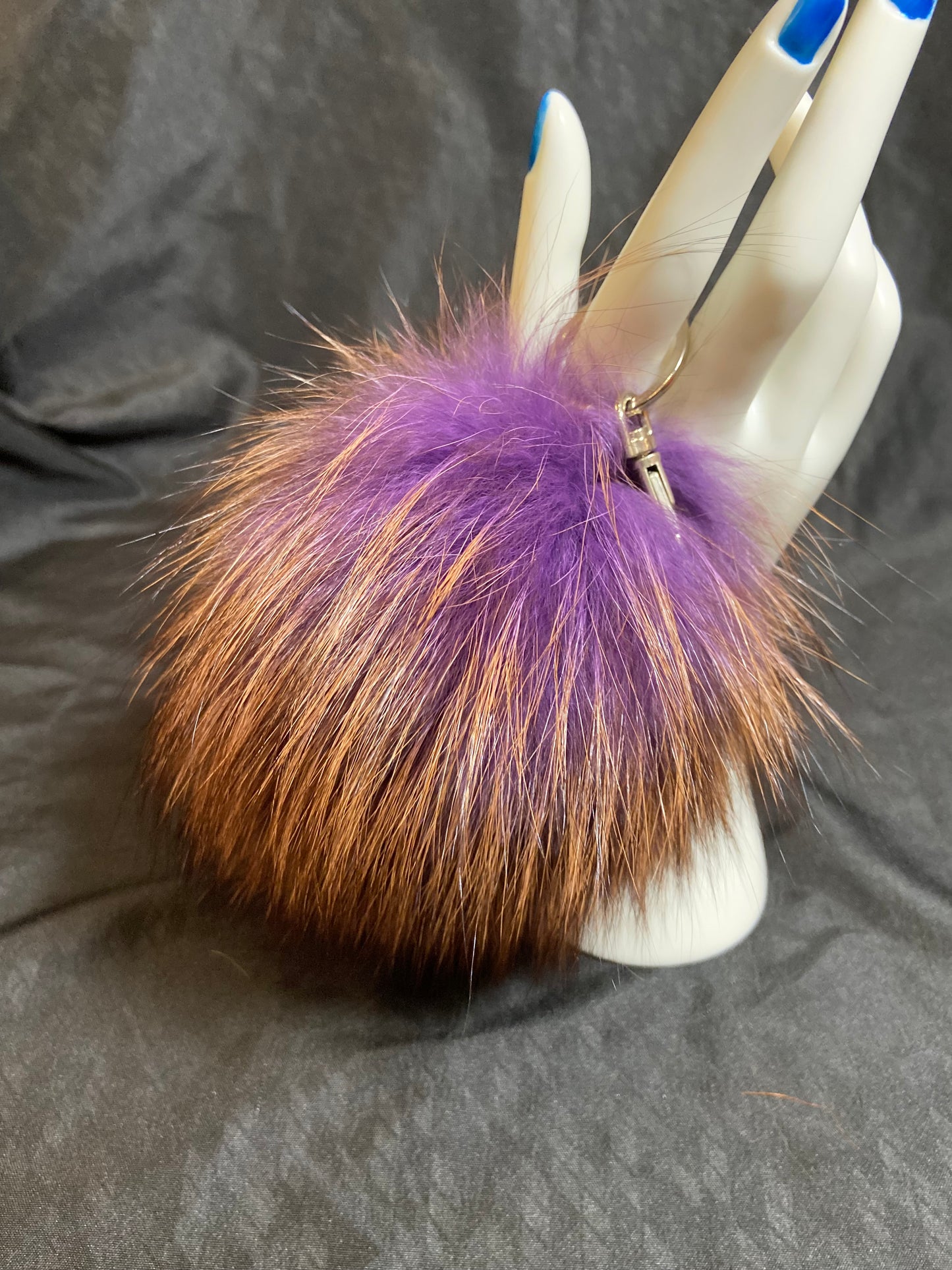 Fur Keychain Ball