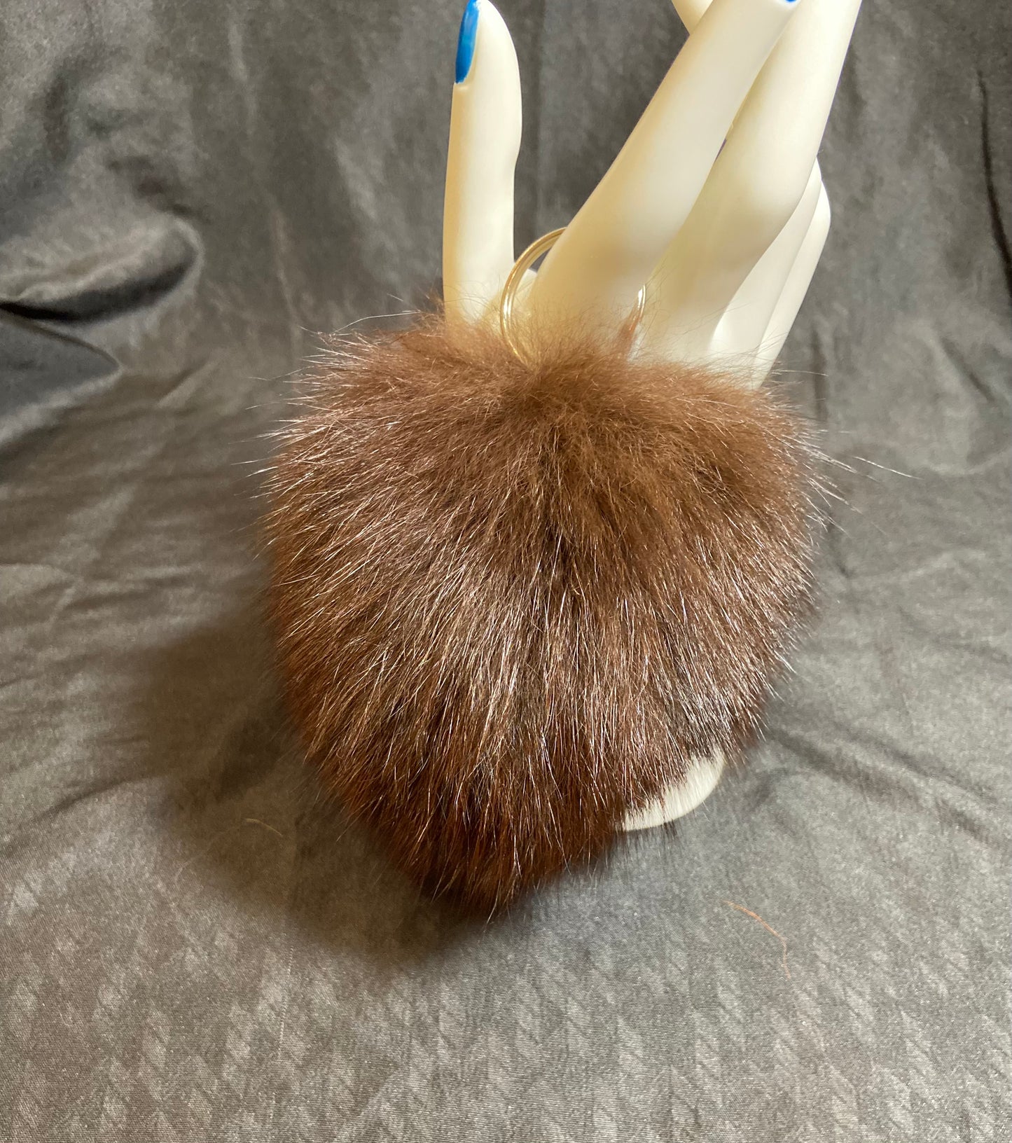 Fur Keychain Ball