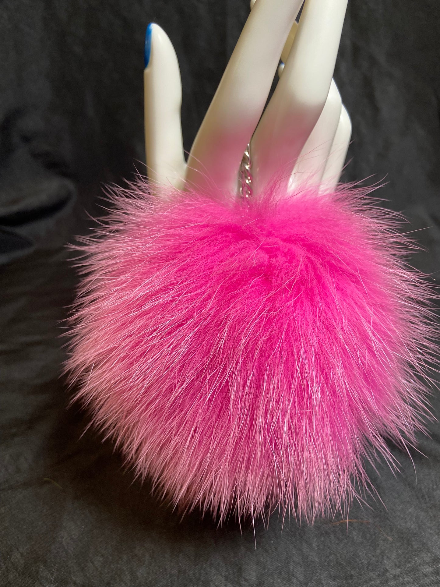 Fur Keychain Ball