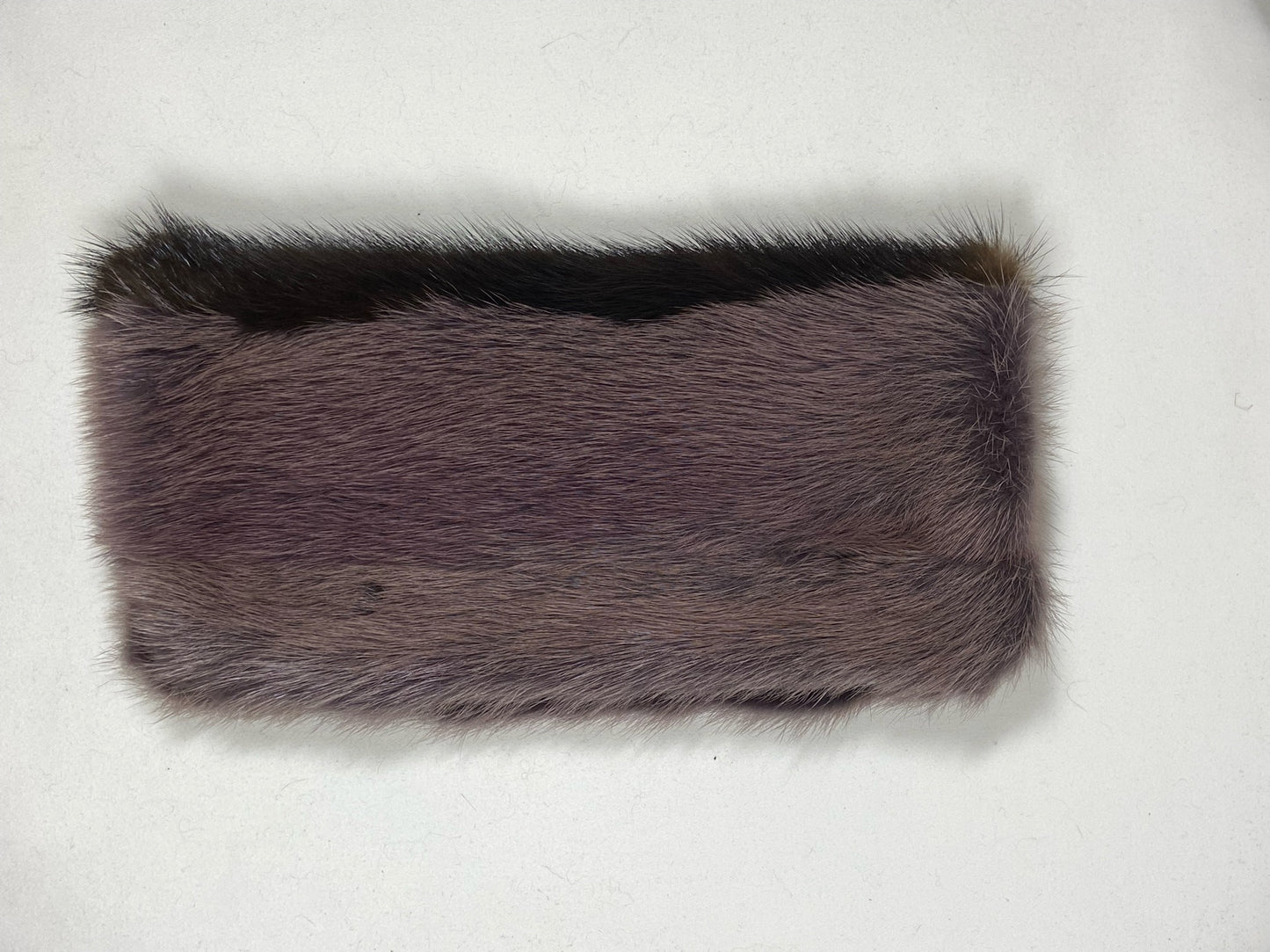 Fur Wallet / Phone Holder - Purple/Black