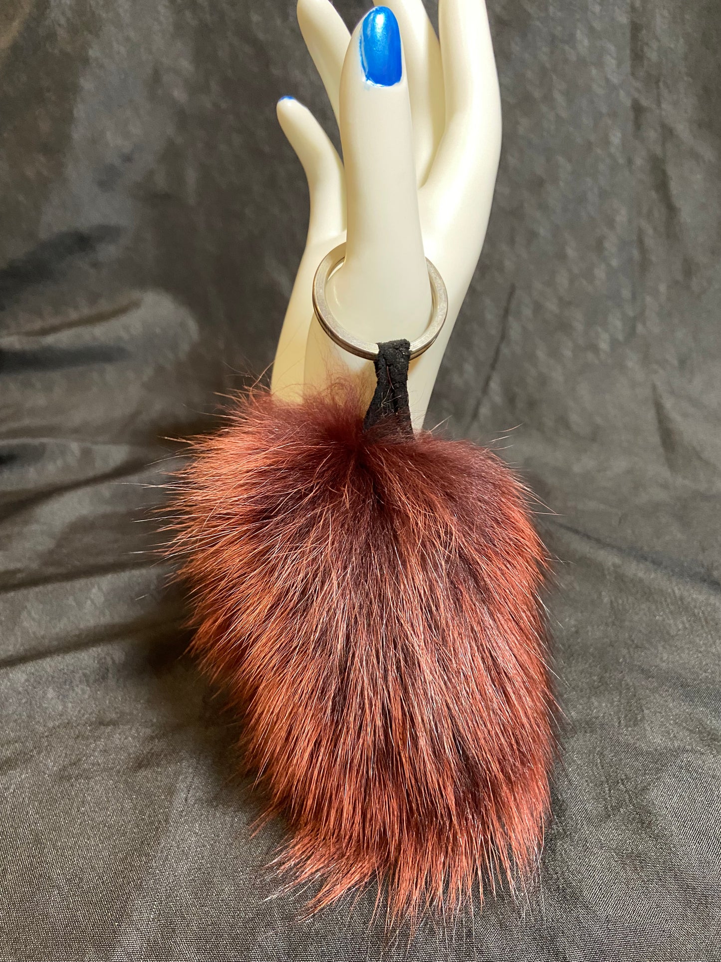 Fur Keychain Ball