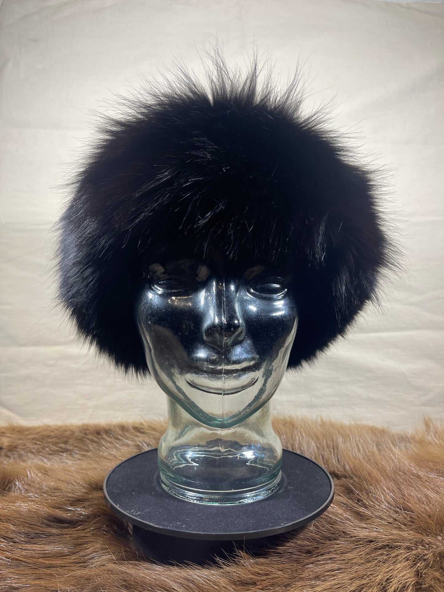 Ultra Suede Fur Brimmed Hat