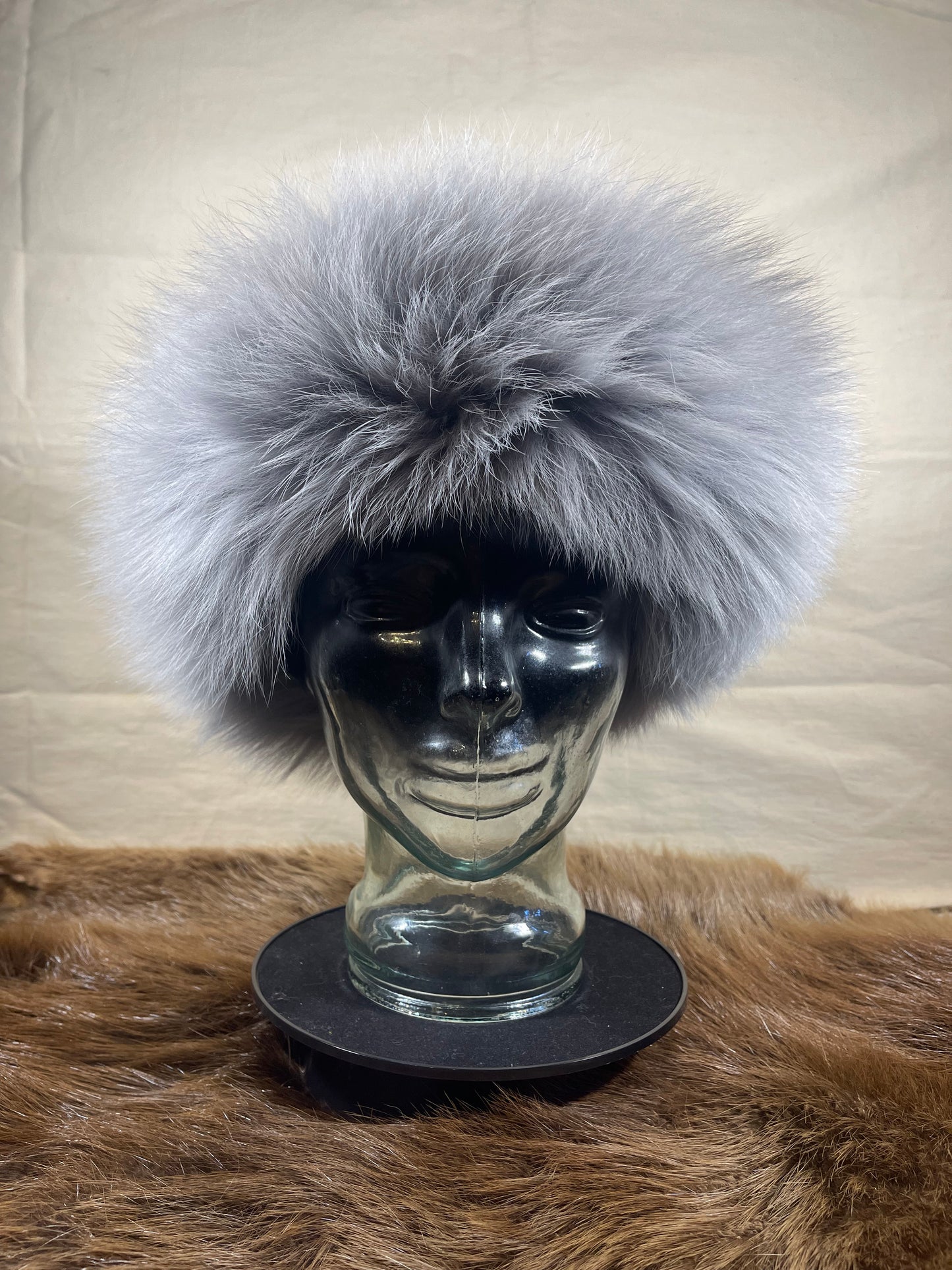 Ultra Suede Fur Brimmed Hat
