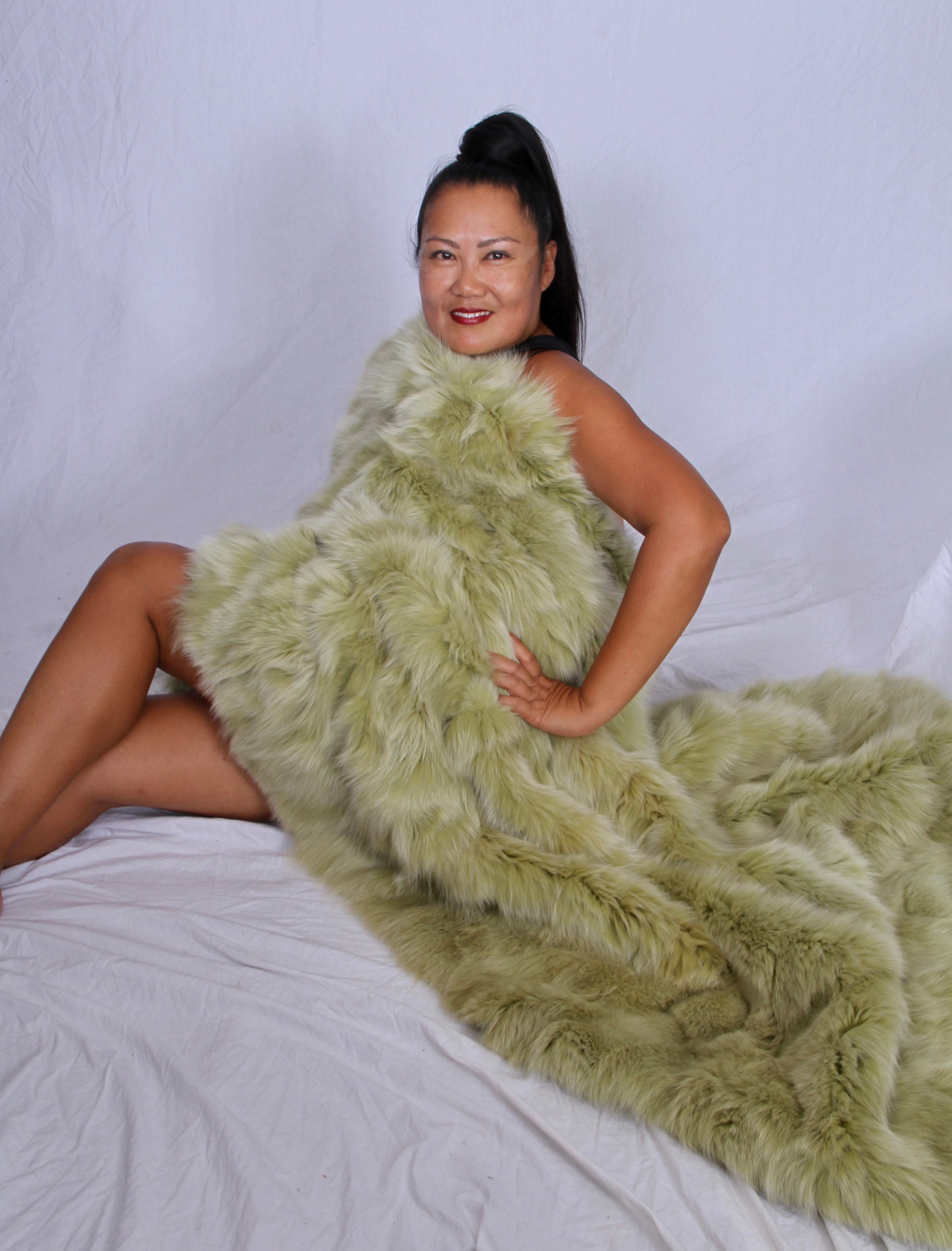 Neon green blanket hot sale